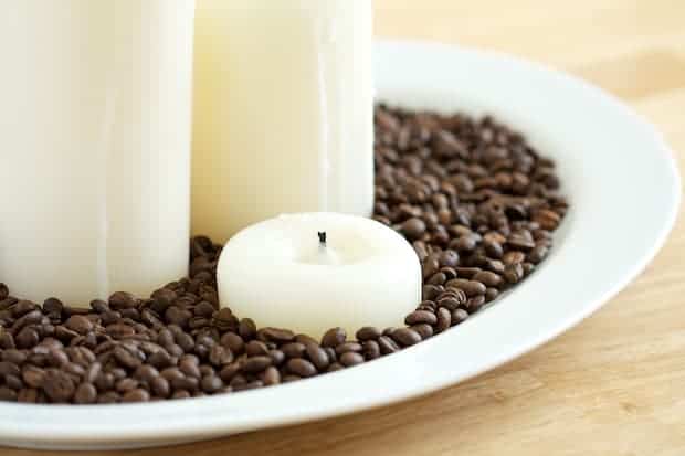 DIY Coffee Bean Candle Centerpiece: Easy Scented Decor